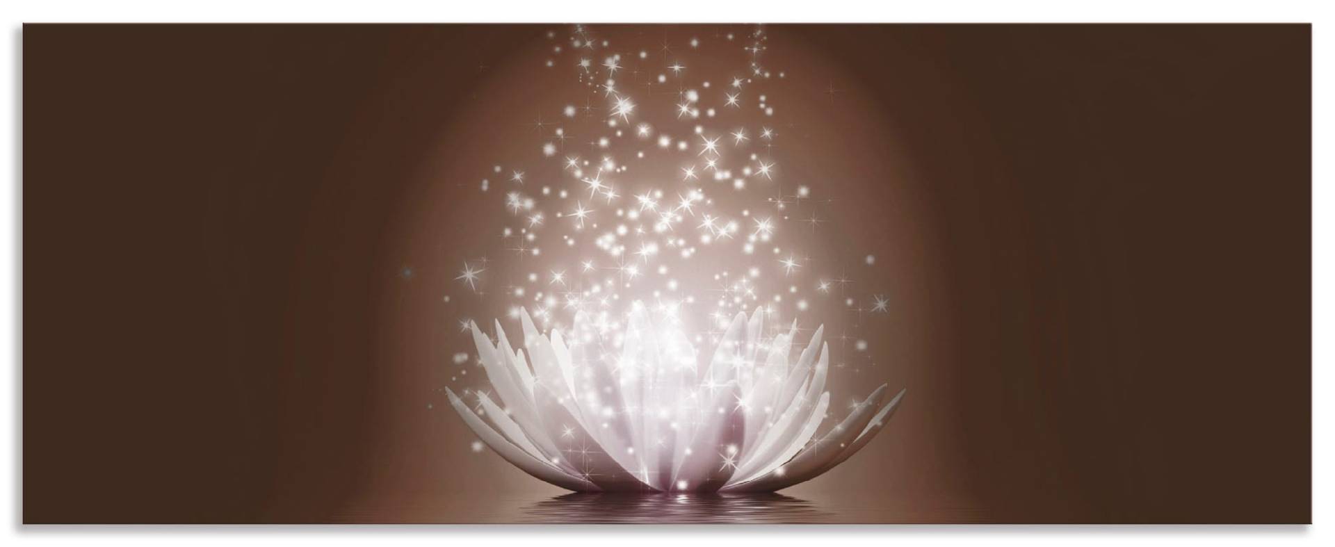 Artland Küchenrückwand »Magie der Lotus-Blume«, (1 tlg.), Alu Spritzschutz mit Klebeband, einfache Montage von Artland