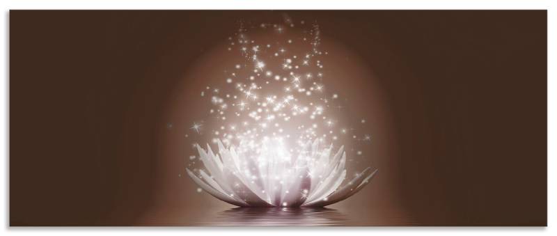 Artland Küchenrückwand »Magie der Lotus-Blume«, (1 tlg.), Alu Spritzschutz mit Klebeband, einfache Montage von Artland