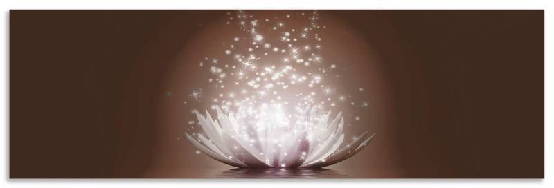 Artland Küchenrückwand »Magie der Lotus-Blume«, (1 tlg.), Alu Spritzschutz mit Klebeband, einfache Montage von Artland