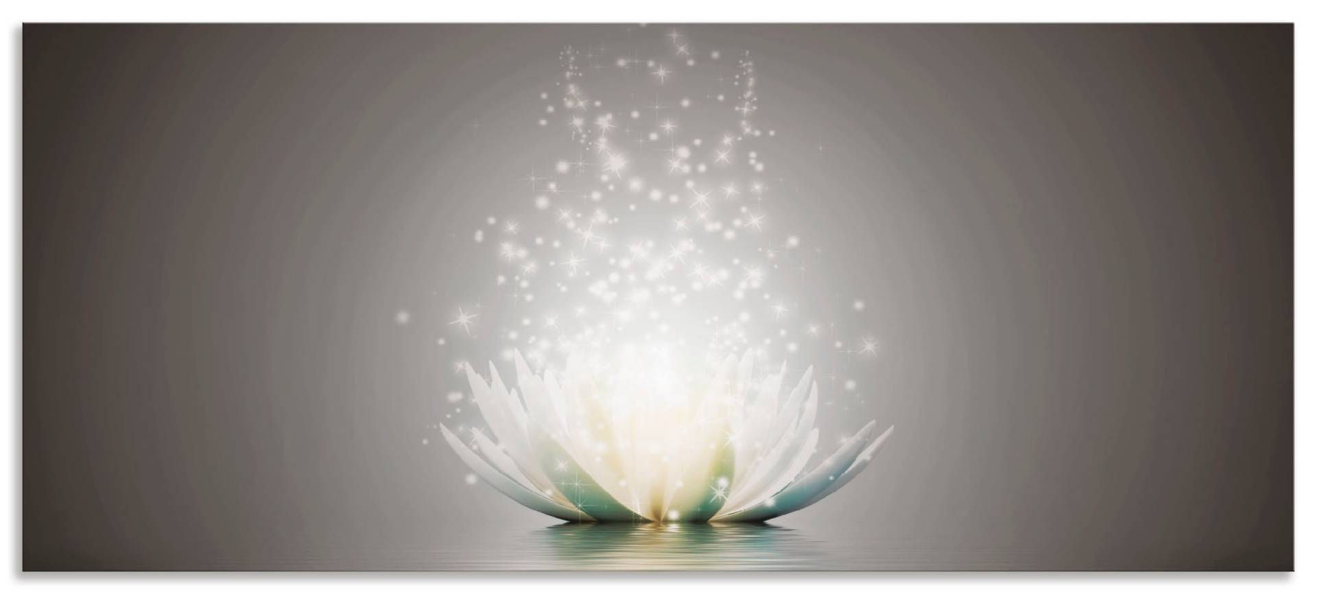 Artland Küchenrückwand »Magie der Lotus-Blume«, (1 tlg.), Alu Spritzschutz mit Klebeband, einfache Montage von Artland