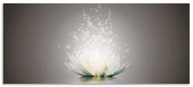 Artland Küchenrückwand »Magie der Lotus-Blume«, (1 tlg.), Alu Spritzschutz mit Klebeband, einfache Montage von Artland