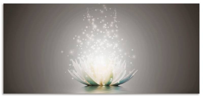Artland Küchenrückwand »Magie der Lotus-Blume«, (1 tlg.), Alu Spritzschutz mit Klebeband, einfache Montage von Artland