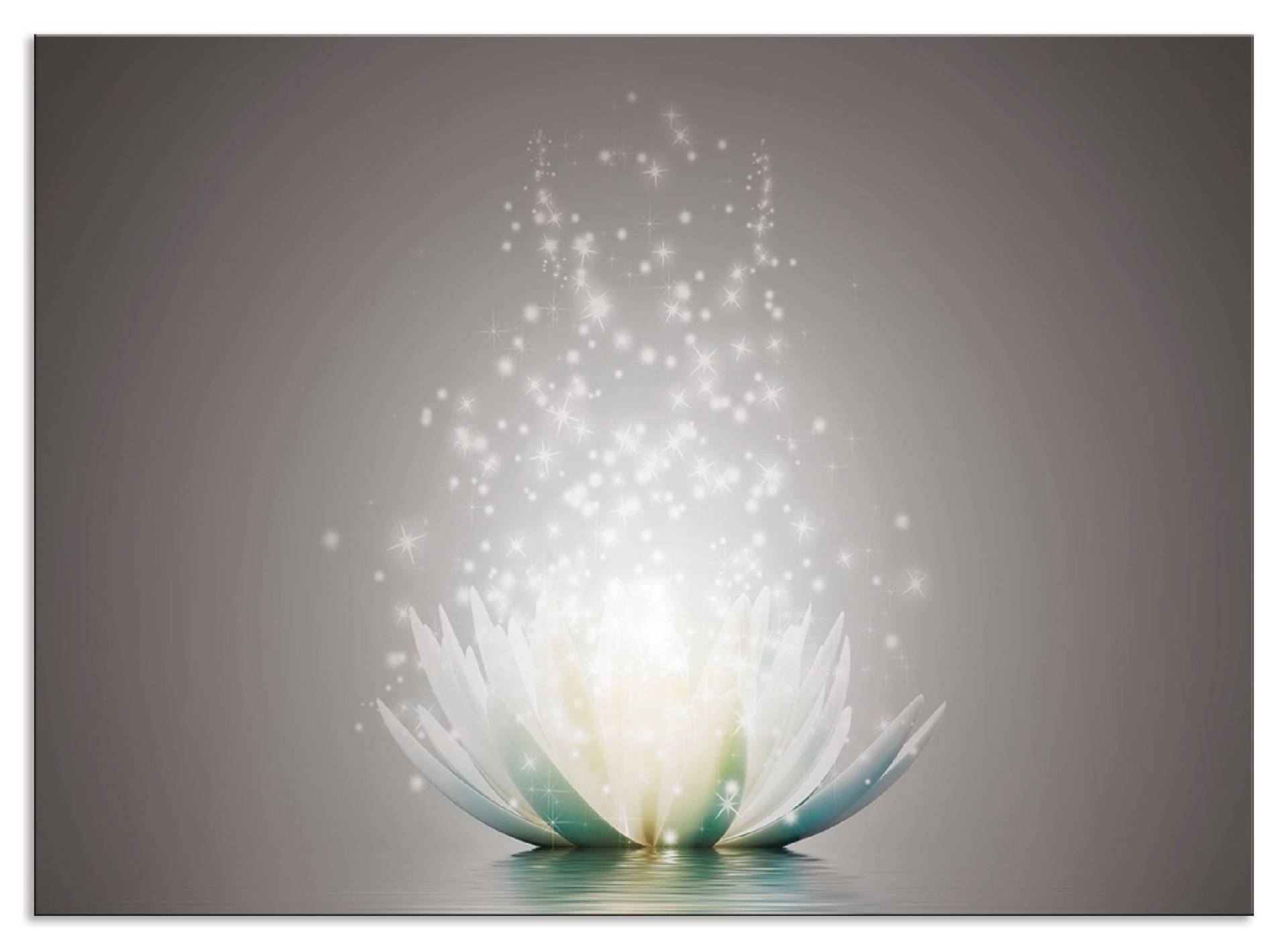 Artland Küchenrückwand »Magie der Lotus-Blume«, (1 tlg.), Alu Spritzschutz mit Klebeband, einfache Montage von Artland