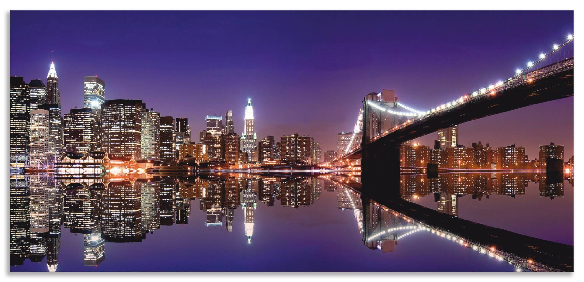 Artland Küchenrückwand »New York Skyline«, (1 tlg.), Alu Spritzschutz mit Klebeband, einfache Montage Artland Küchenrückwand »New York Skyline«, (1 tlg.), Alu Spritzschutz mit Klebeband, einfache Montage von Artland