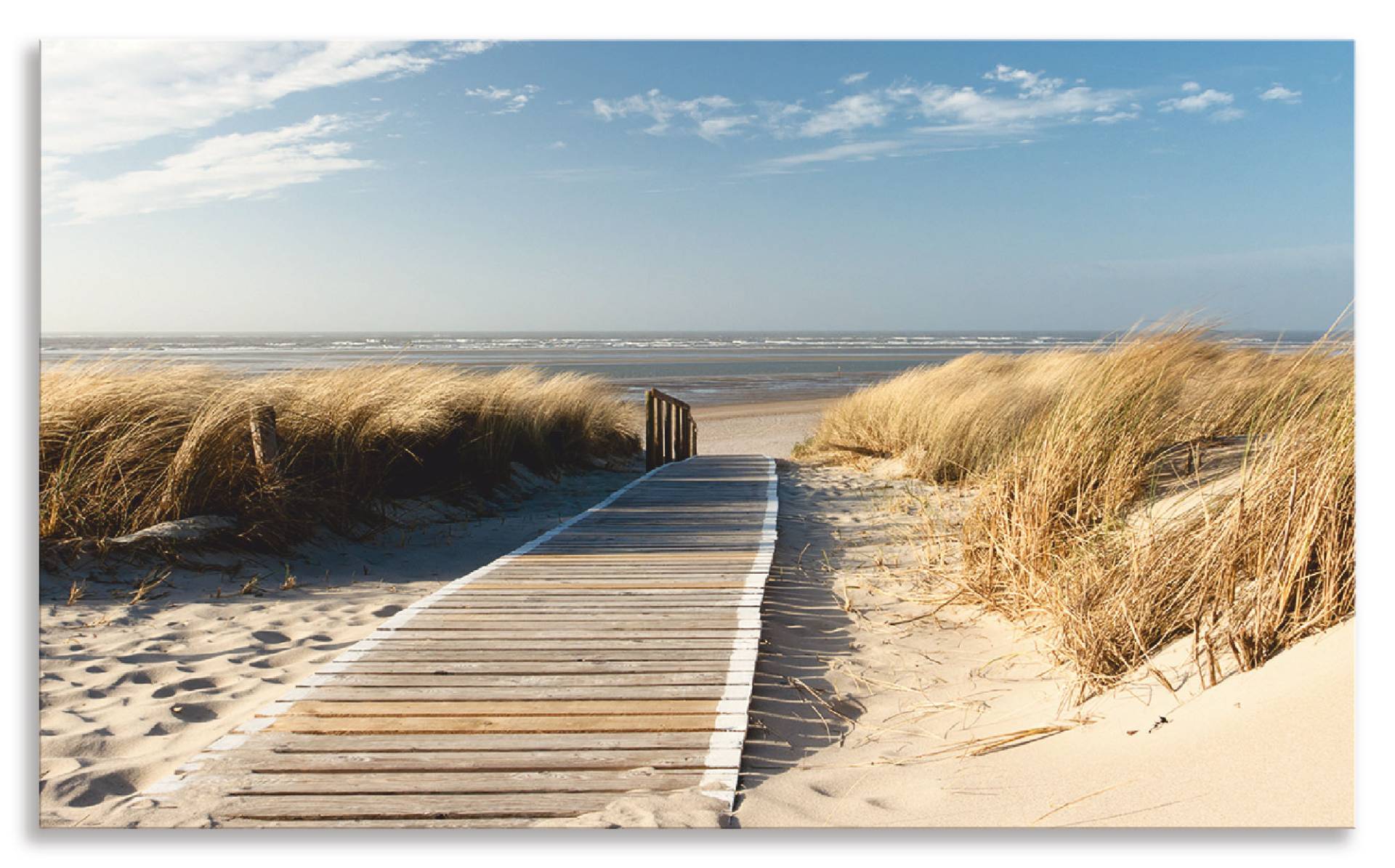 Artland Küchenrückwand »Nordseestrand auf Langeoog - Steg«, (1 tlg.), Alu Spritzschutz mit Klebeband, einfache Montage Artland Küchenrückwand »Nordseestrand auf Langeoog - Steg«, (1 tlg.), Alu Spritzschutz mit Klebeband, einfache Montage von Artland
