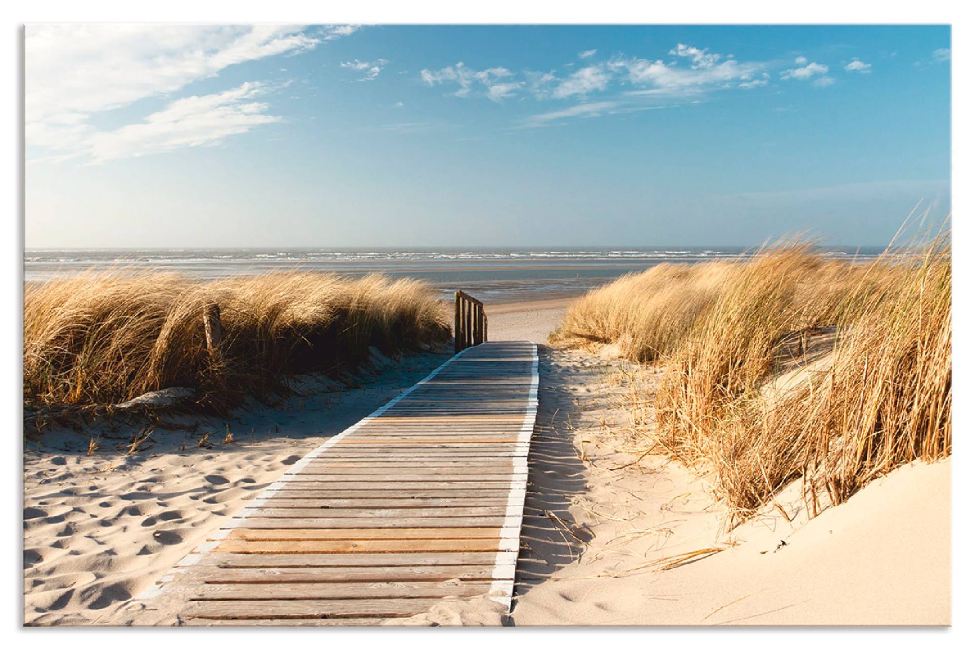 Artland Küchenrückwand »Nordseestrand auf Langeoog - Steg«, (1 tlg.) von Artland