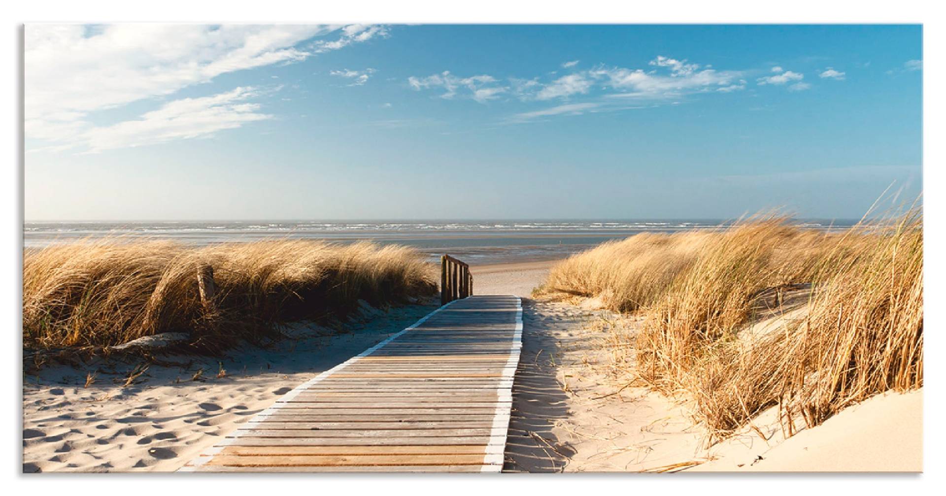 Artland Küchenrückwand »Nordseestrand auf Langeoog - Steg«, (1 tlg.) von Artland