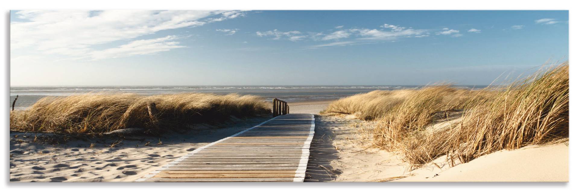 Artland Küchenrückwand »Nordseestrand auf Langeoog - Steg«, (1 tlg.) von Artland