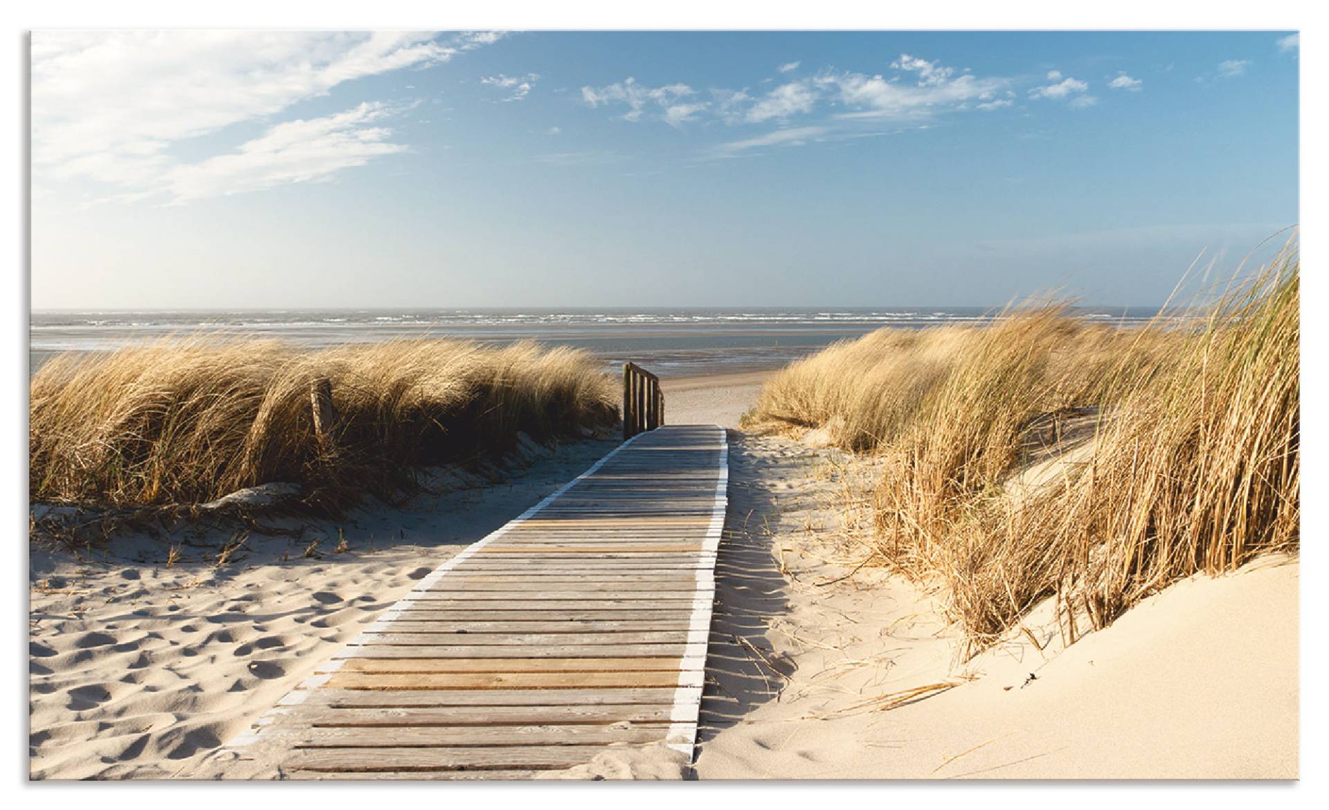 Artland Küchenrückwand »Nordseestrand auf Langeoog - Steg«, (1 tlg.) von Artland