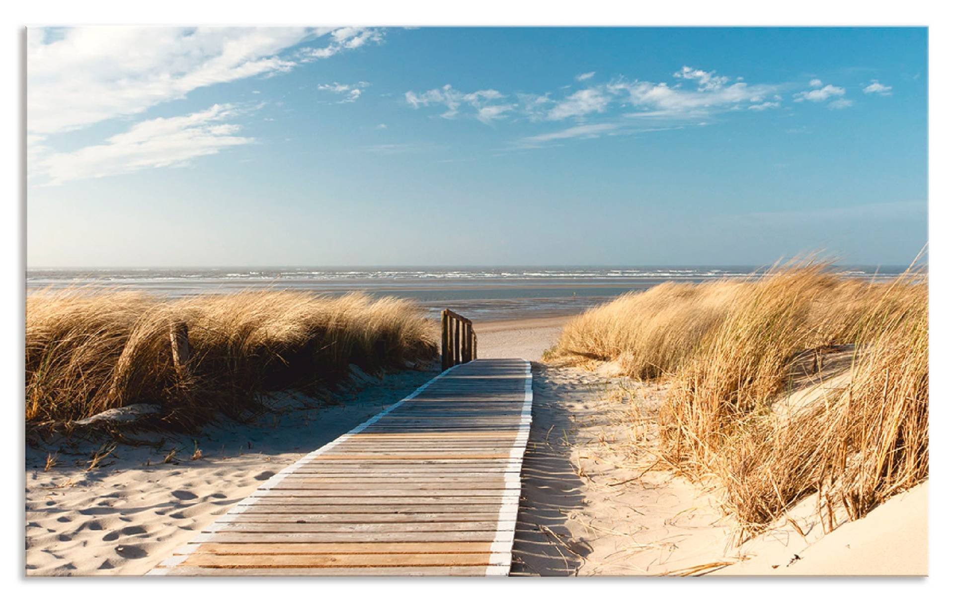 Artland Küchenrückwand »Nordseestrand auf Langeoog - Steg«, (1 tlg.) von Artland