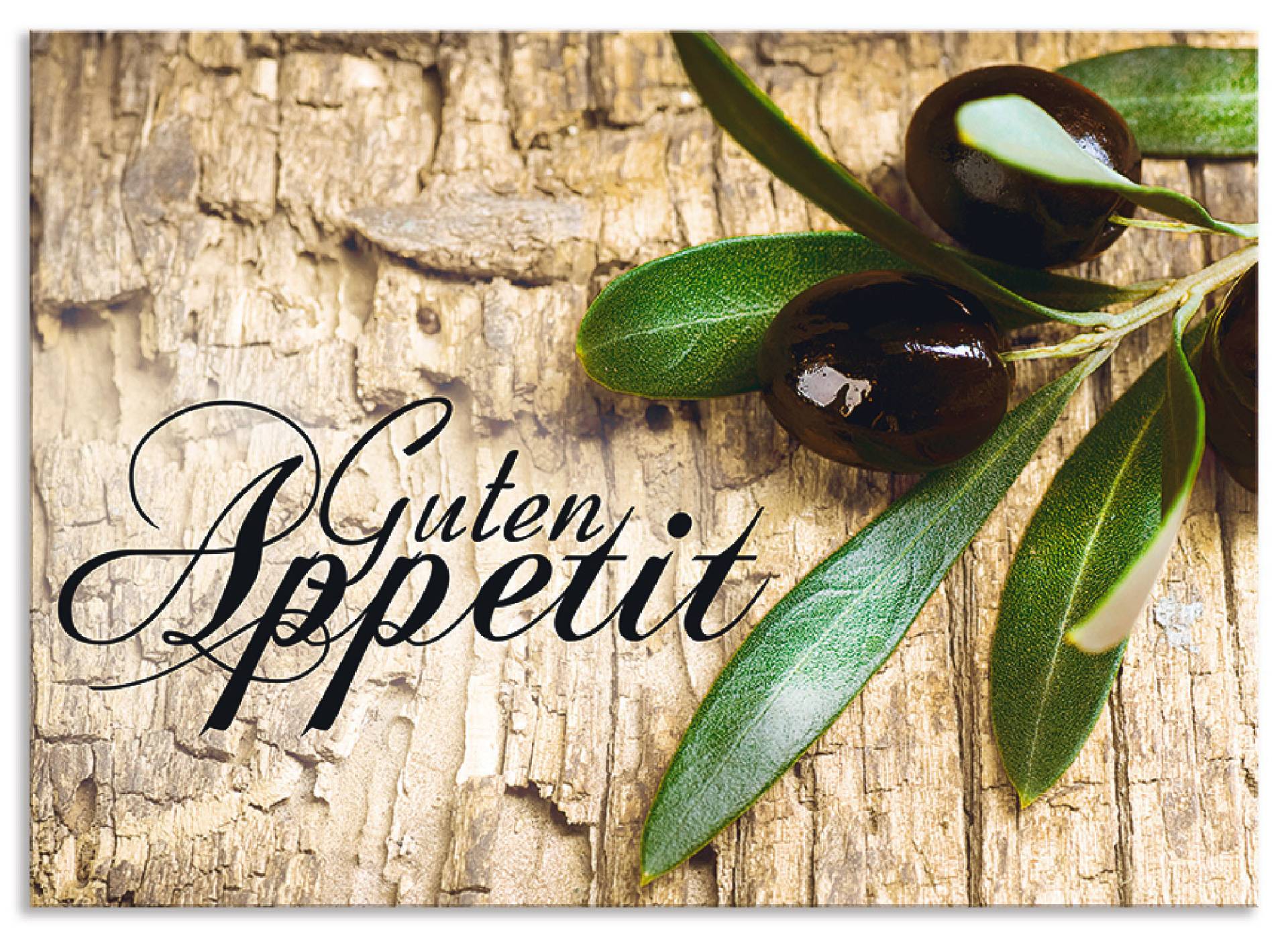 Artland Küchenrückwand »Oliven Guten Appetit«, (1 tlg.), Alu Spritzschutz mit Klebeband, einfache Montage Artland Küchenrückwand »Oliven Guten Appetit«, (1 tlg.), Alu Spritzschutz mit Klebeband, einfache Montage von Artland