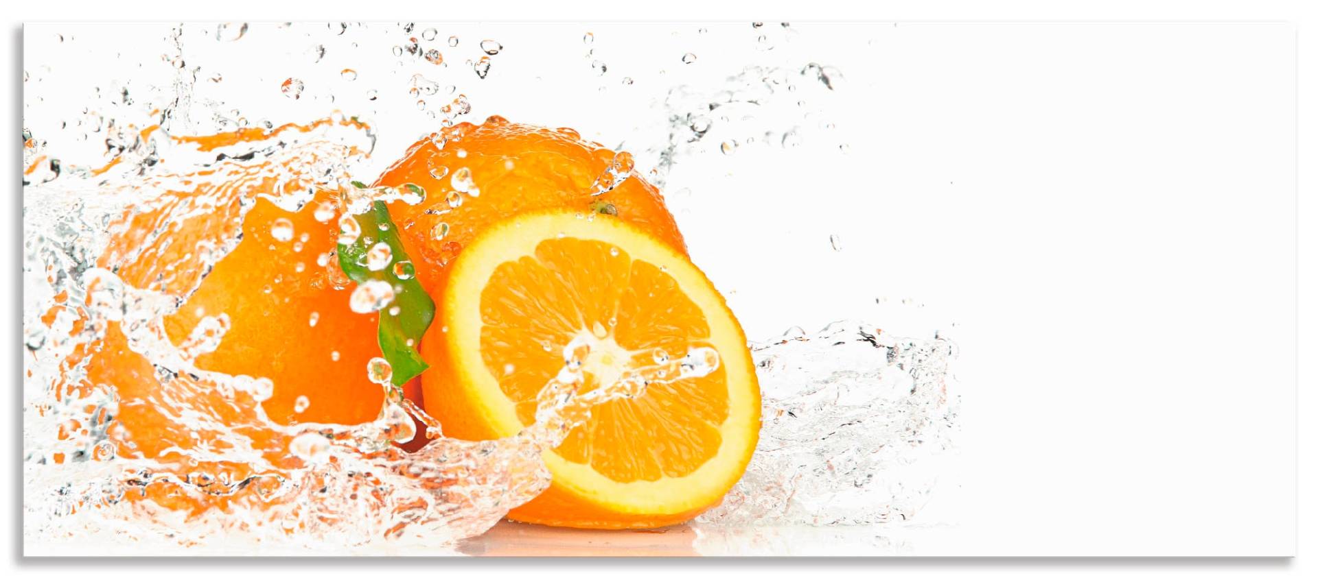 Artland Küchenrückwand »Orange mit Spritzwasser«, (1 tlg.) von Artland