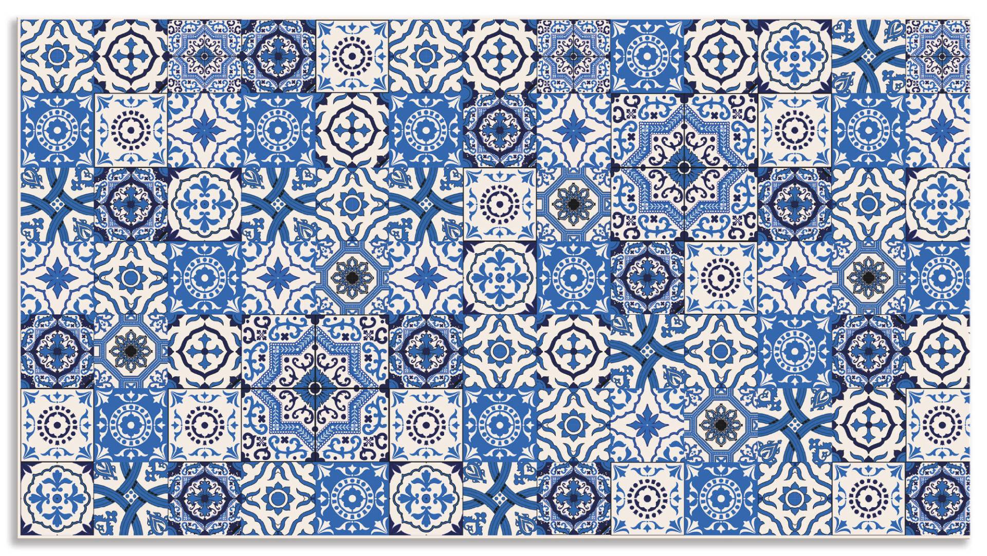 Artland Küchenrückwand »Orientalische Fliesen«, (1 tlg.), Alu Spritzschutz mit Klebeband, einfache Montage von Artland