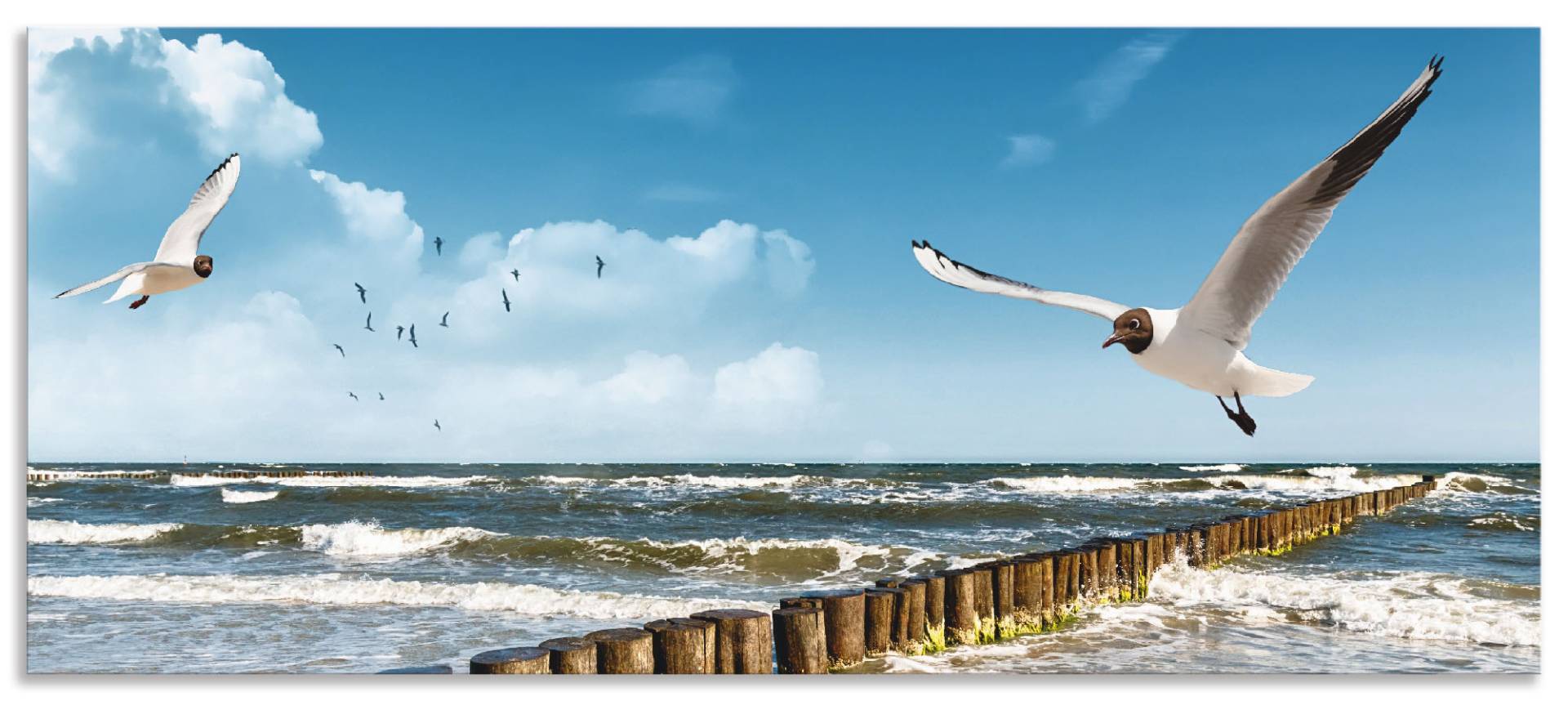 Artland Küchenrückwand »Ostsee«, (1 tlg.), Alu Spritzschutz mit Klebeband, einfache Montage von Artland