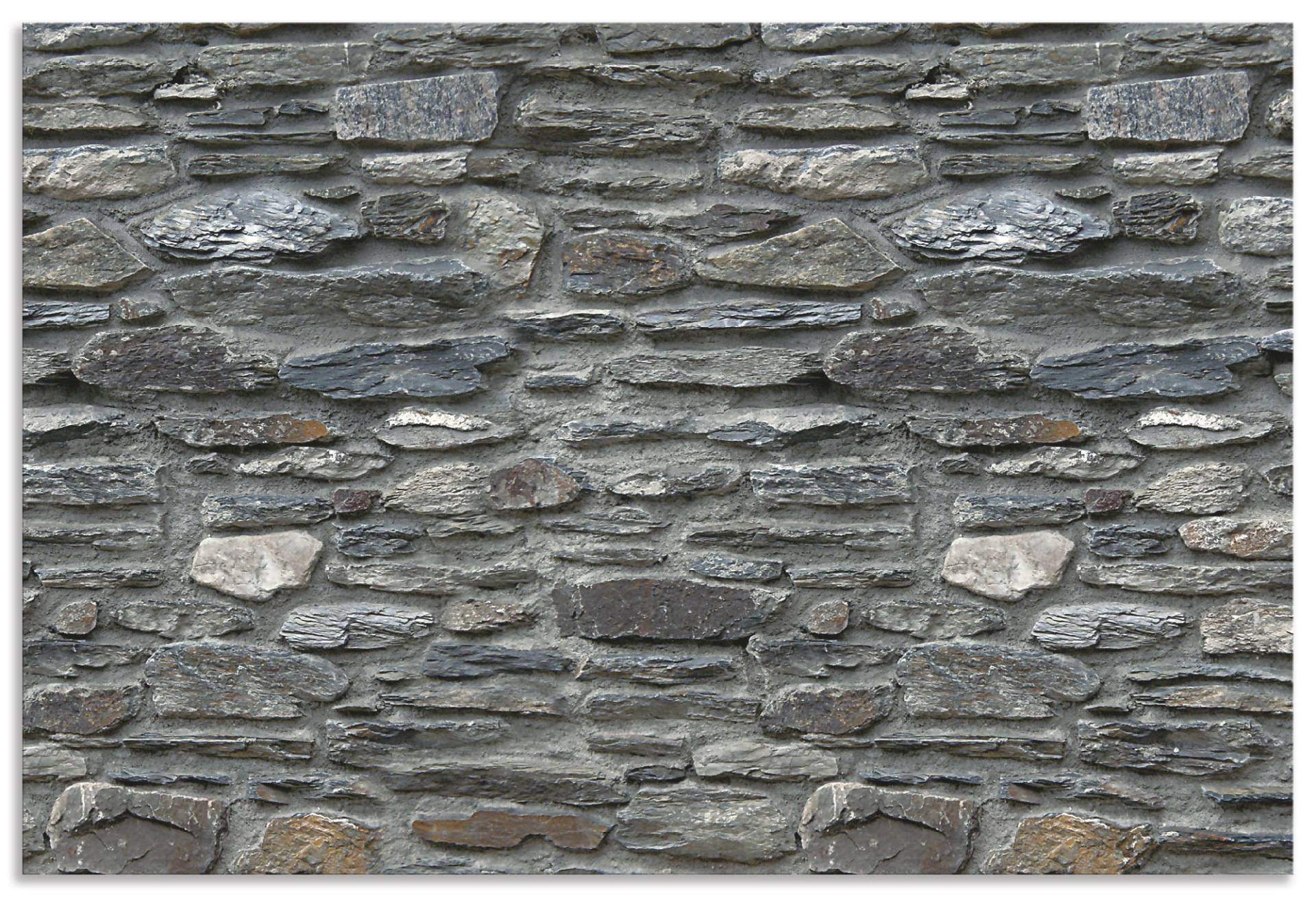 Artland Küchenrückwand »Schiefermauer«, (1 tlg.), Alu Spritzschutz mit Klebeband, einfache Montage von Artland