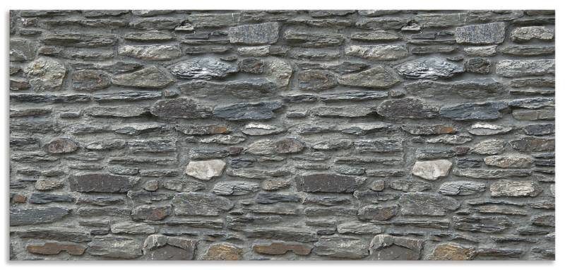 Artland Küchenrückwand »Schiefermauer«, (1 tlg.), Alu Spritzschutz mit Klebeband, einfache Montage von Artland
