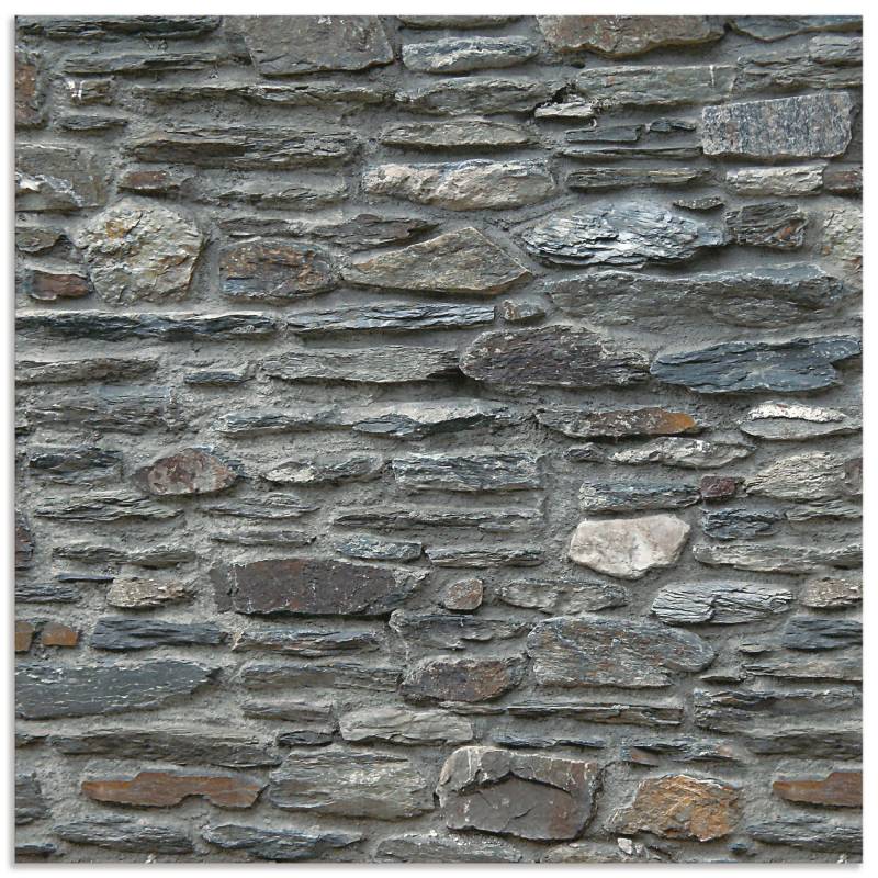 Artland Küchenrückwand »Schiefermauer«, (1 tlg.), Alu Spritzschutz mit Klebeband, einfache Montage von Artland