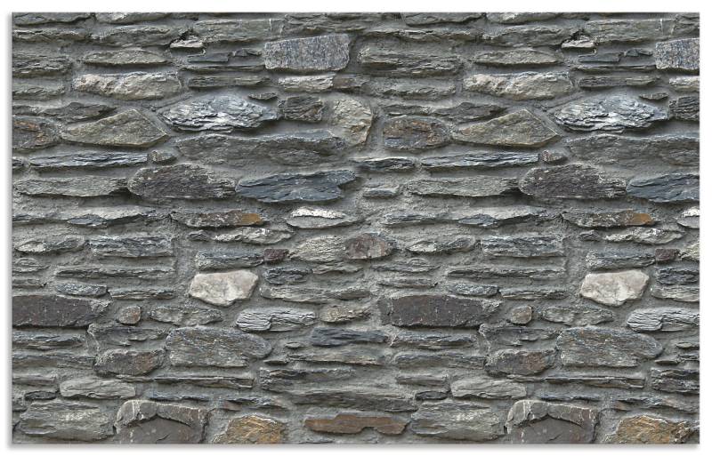 Artland Küchenrückwand »Schiefermauer«, (1 tlg.), Alu Spritzschutz mit Klebeband, einfache Montage von Artland