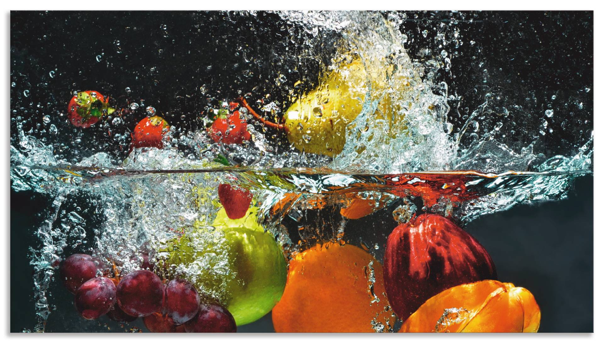 Artland Küchenrückwand »Spritzendes Obst auf dem Wasser«, (1 tlg.) von Artland
