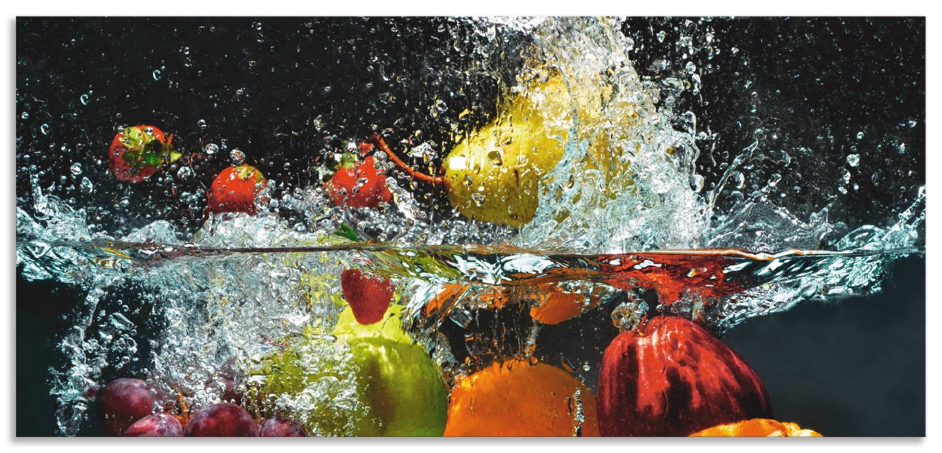 Artland Küchenrückwand »Spritzendes Obst auf dem Wasser«, (1 tlg.) von Artland