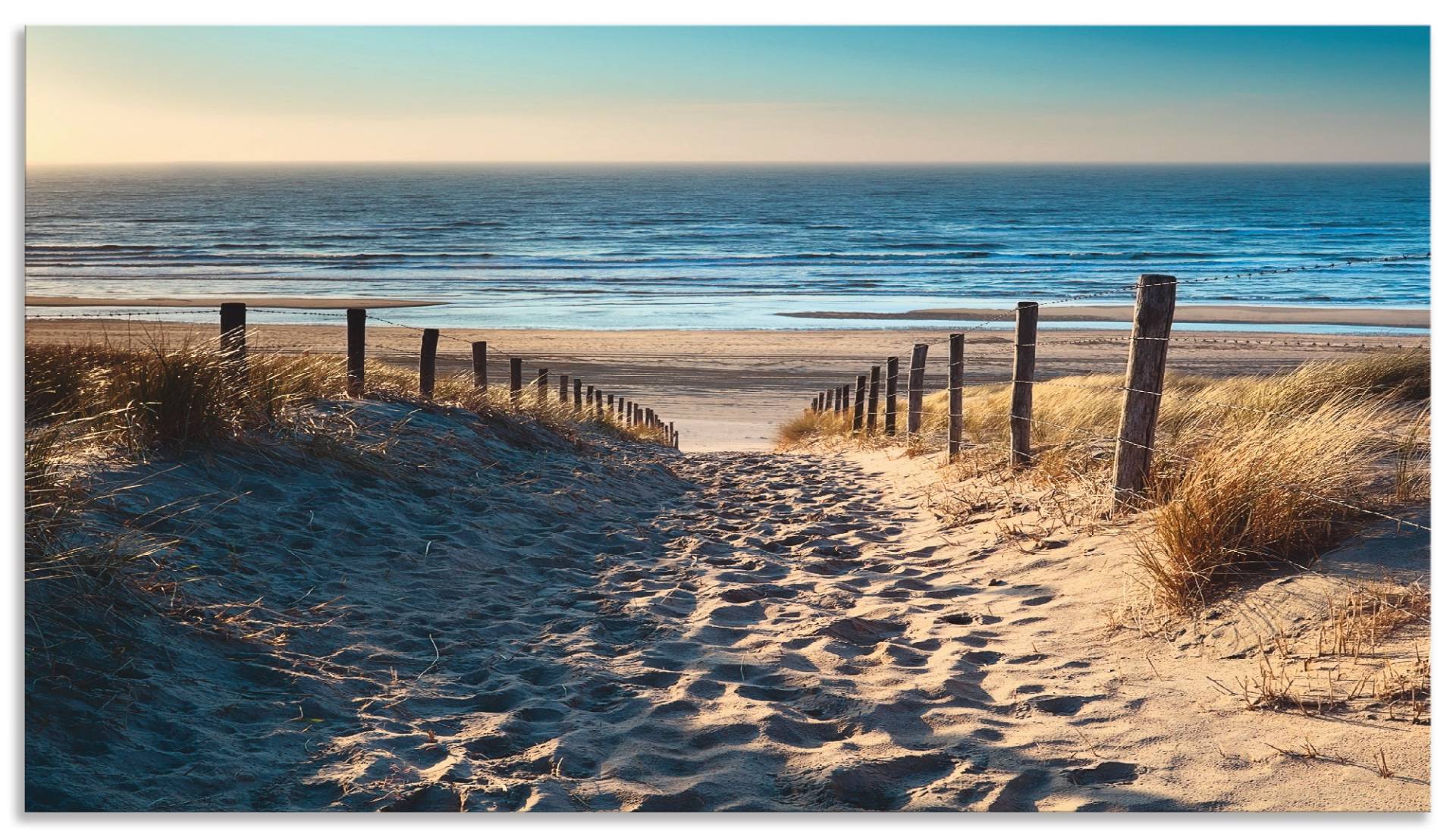 Artland Küchenrückwand »Weg zum Nordseestrand Sonnenuntergang«, (1 tlg.) von Artland