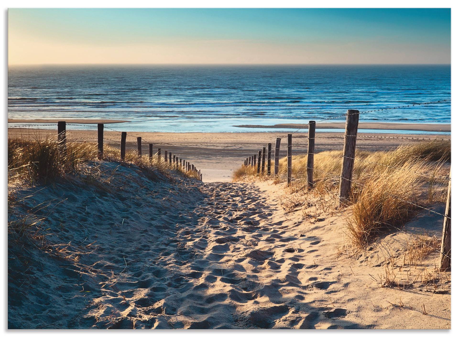 Artland Küchenrückwand »Weg zum Nordseestrand Sonnenuntergang«, (1 tlg.) von Artland