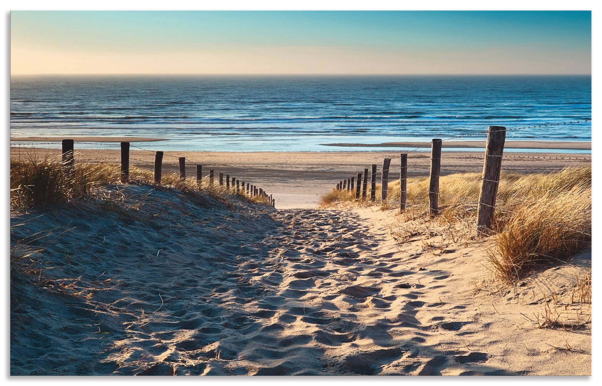 Artland Küchenrückwand »Weg zum Nordseestrand Sonnenuntergang«, (1 tlg.), Alu Spritzschutz mit Klebeband, einfache Montage Artland Küchenrückwand »Weg zum Nordseestrand Sonnenuntergang«, (1 tlg.), Alu Spritzschutz mit Klebeband, einfache Montage von Artland