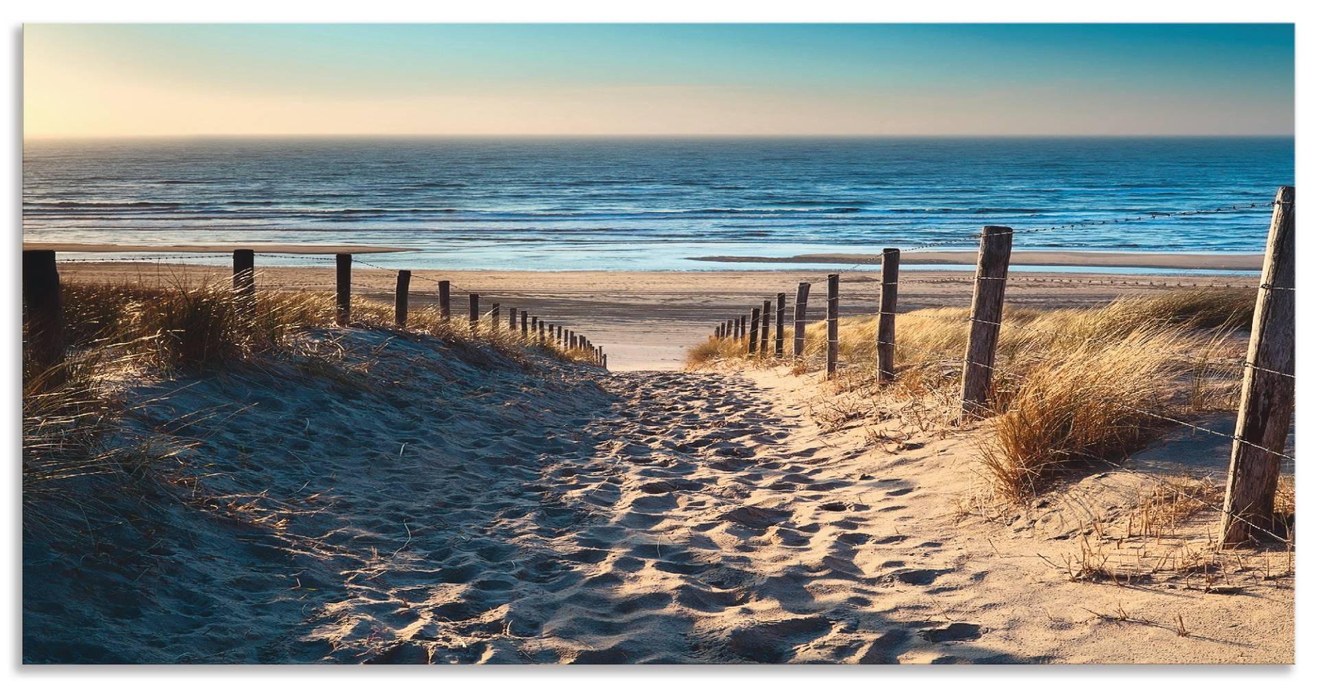 Artland Küchenrückwand »Weg zum Nordseestrand Sonnenuntergang«, (1 tlg.) von Artland