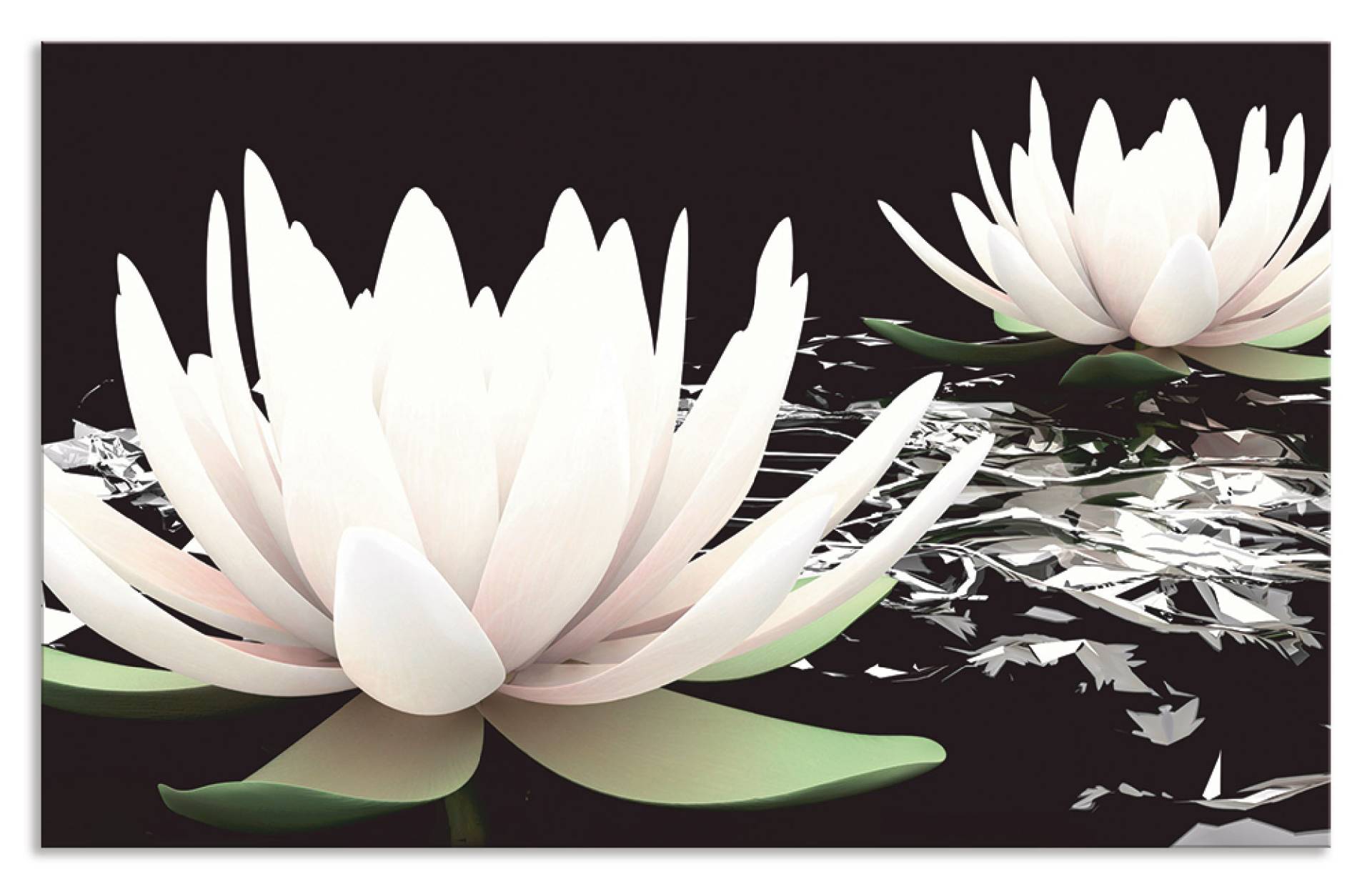Artland Küchenrückwand »Zwei Lotusblumen auf dem Wasser«, (1 tlg.) von Artland