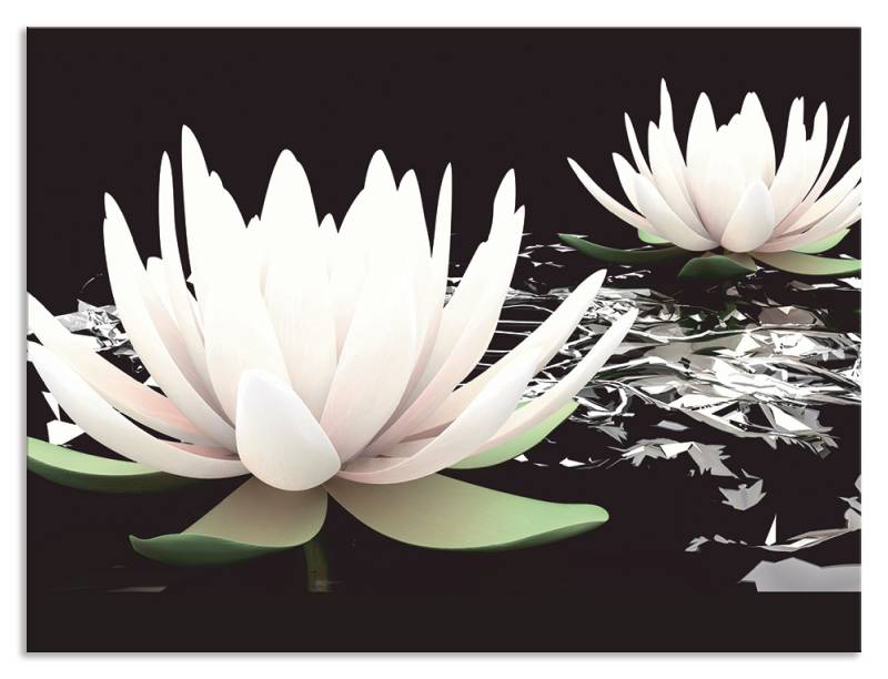 Artland Küchenrückwand »Zwei Lotusblumen auf dem Wasser«, (1 tlg.) von Artland
