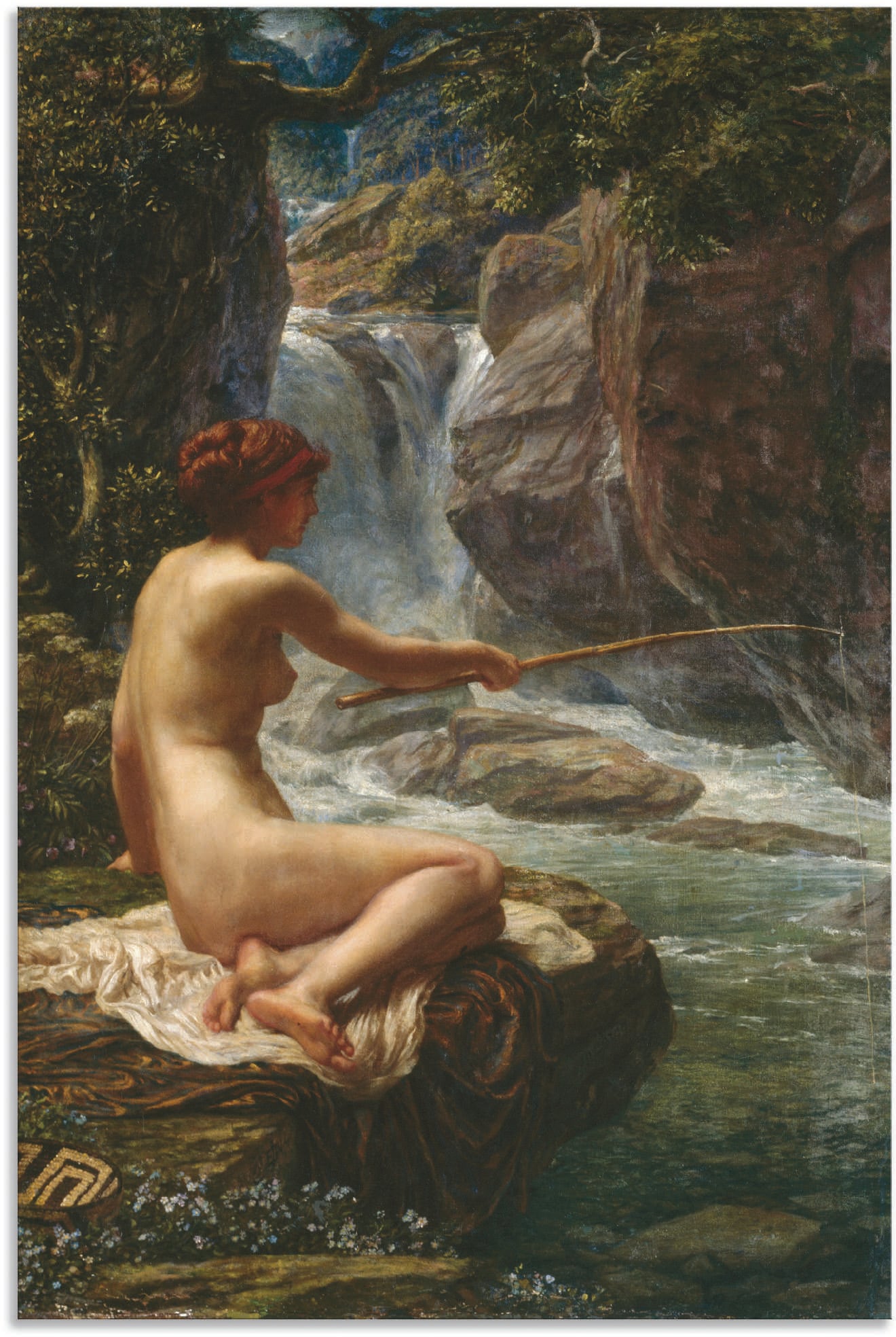 Artland Kunstdruck »Flussnymphe, 1914.«, Bilder von Frauen, (1 St.), als Alubild, Leinwandbild, Wandaufkleber oder Poster in versch. Grössen von Artland
