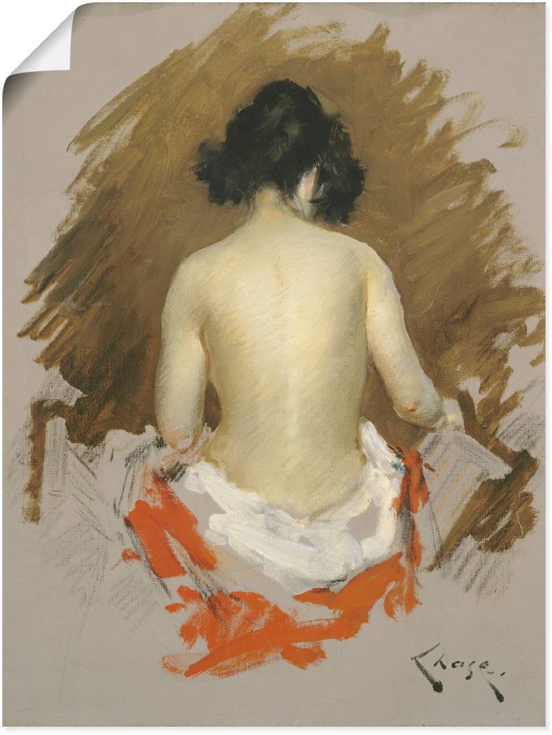 Artland Leinwandbild »Akt, um 1901«, Erotische Bilder, (1 St.), auf Keilrahmen gespannt von Artland