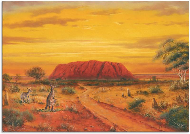 Artland Leinwandbild »Australisches Tal«, Australien, (1 St.), auf Keilrahmen gespannt von Artland