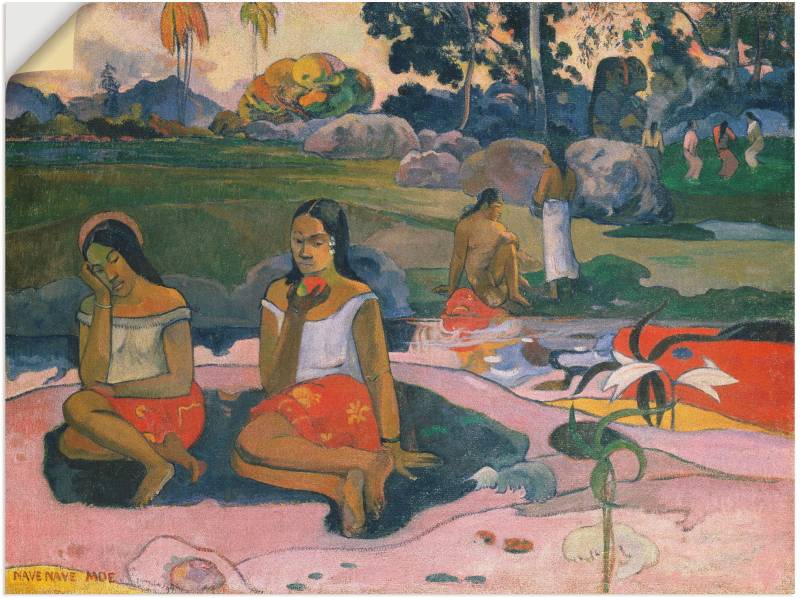 Artland Leinwandbild »Die wunderbare Quelle (NAVE NAVE MOE)«, Frau, (1 St.), auf Keilrahmen gespannt von Artland
