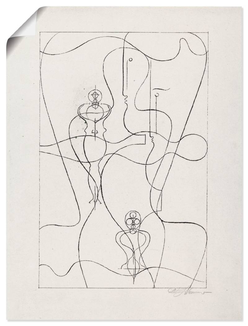 Artland Leinwandbild »Figurenplan. 1920«, Körper, (1 St.), auf Keilrahmen gespannt von Artland