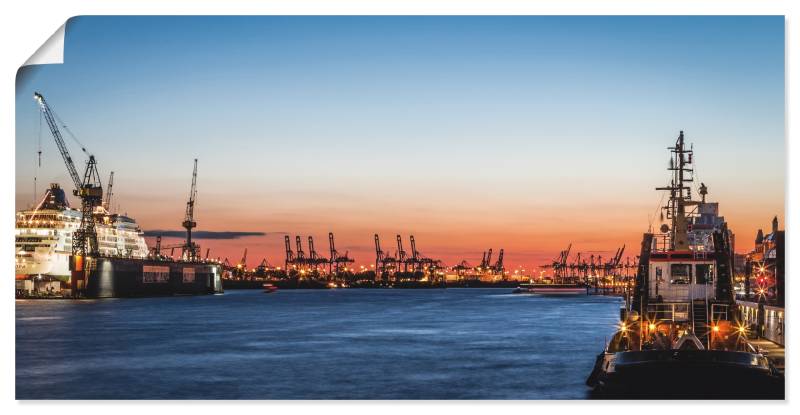 Artland Leinwandbild »Hamburger Hafen«, Deutschland, (1 St.), auf Keilrahmen gespannt von Artland