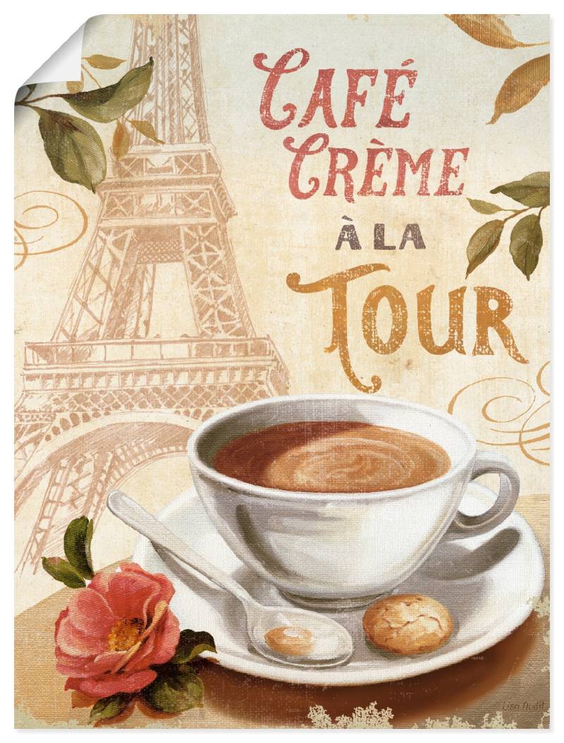 Artland Leinwandbild »Kaffee in Europa II«, Getränke, (1 St.), auf Keilrahmen gespannt von Artland