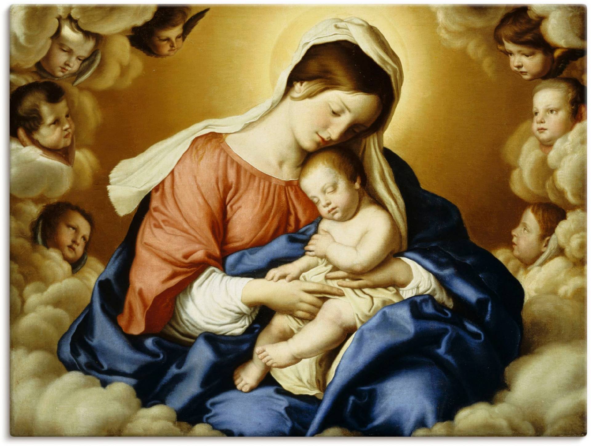 Artland Leinwandbild »Madonna mit Kind.«, Religion, (1 St.), auf Keilrahmen gespannt von Artland