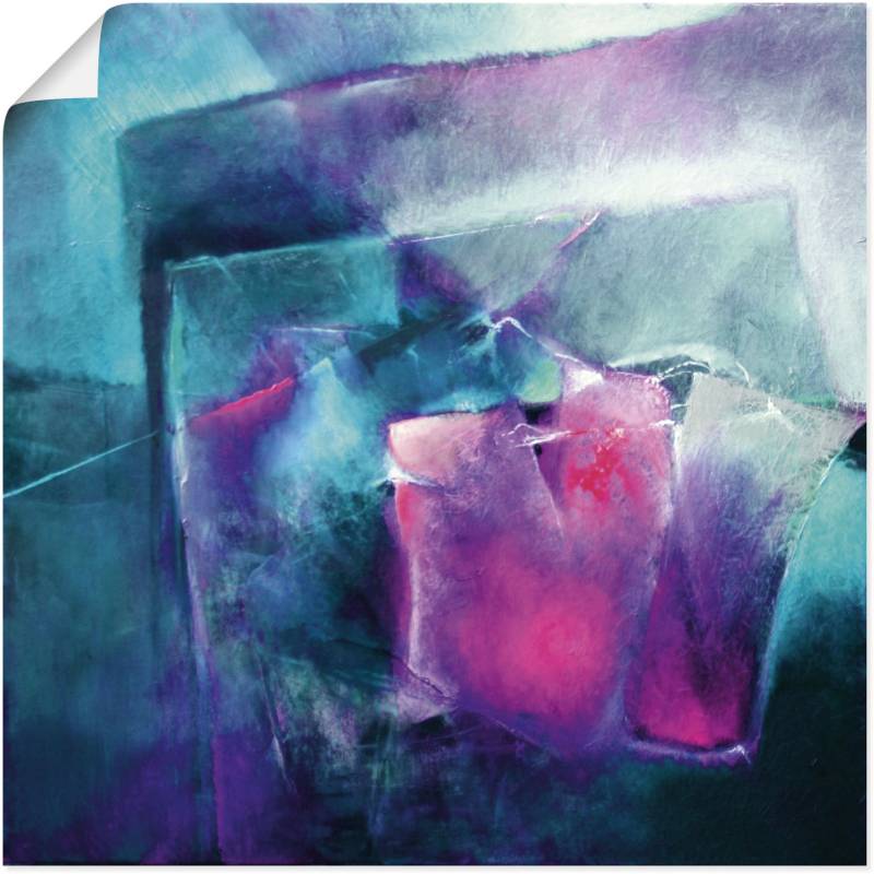 Artland Leinwandbild »Türkis und Magenta II«, Muster, (1 St.), auf Keilrahmen gespannt von Artland