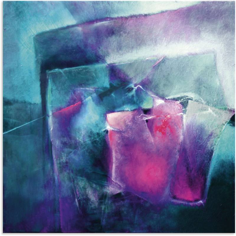 Artland Leinwandbild »Türkis und Magenta II«, Muster, (1 St.), auf Keilrahmen gespannt von Artland