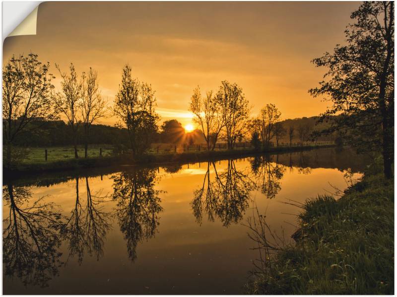 Artland Leinwandbild »goldener Morgen«, Sonnenaufgang & -untergang, (1 St.), auf Keilrahmen gespannt von Artland