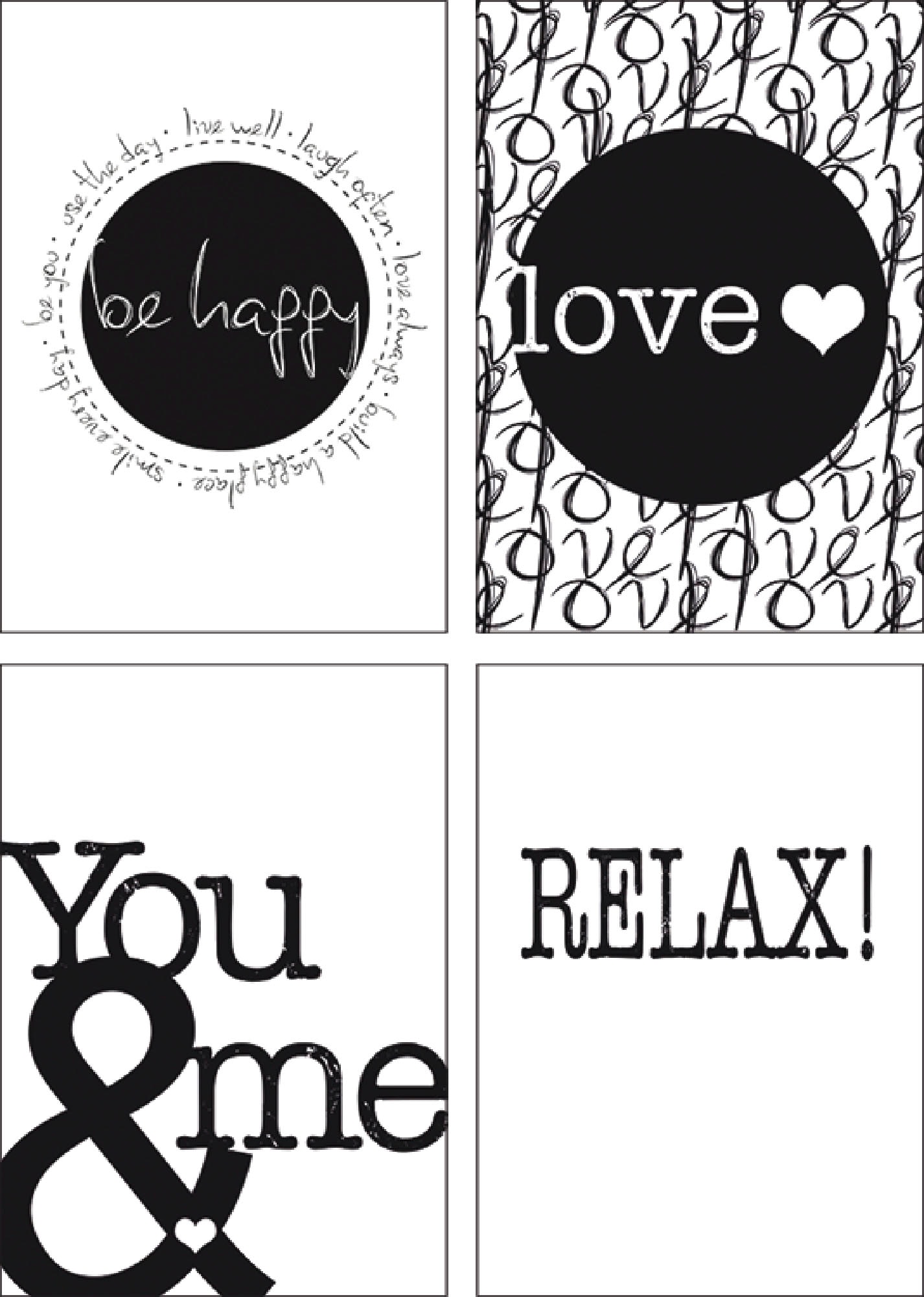 Artland Poster »Fröhlich Liebe II Du & Ich II Entspannen«, Sprüche & Texte, (4 St.), Poster, Wandbild, Bild, Wandposter Artland Poster »Fröhlich Liebe II Du & Ich II Entspannen«, Sprüche & Texte, (4 St.), Poster, Wandbild, Bild, Wandposter von Artland