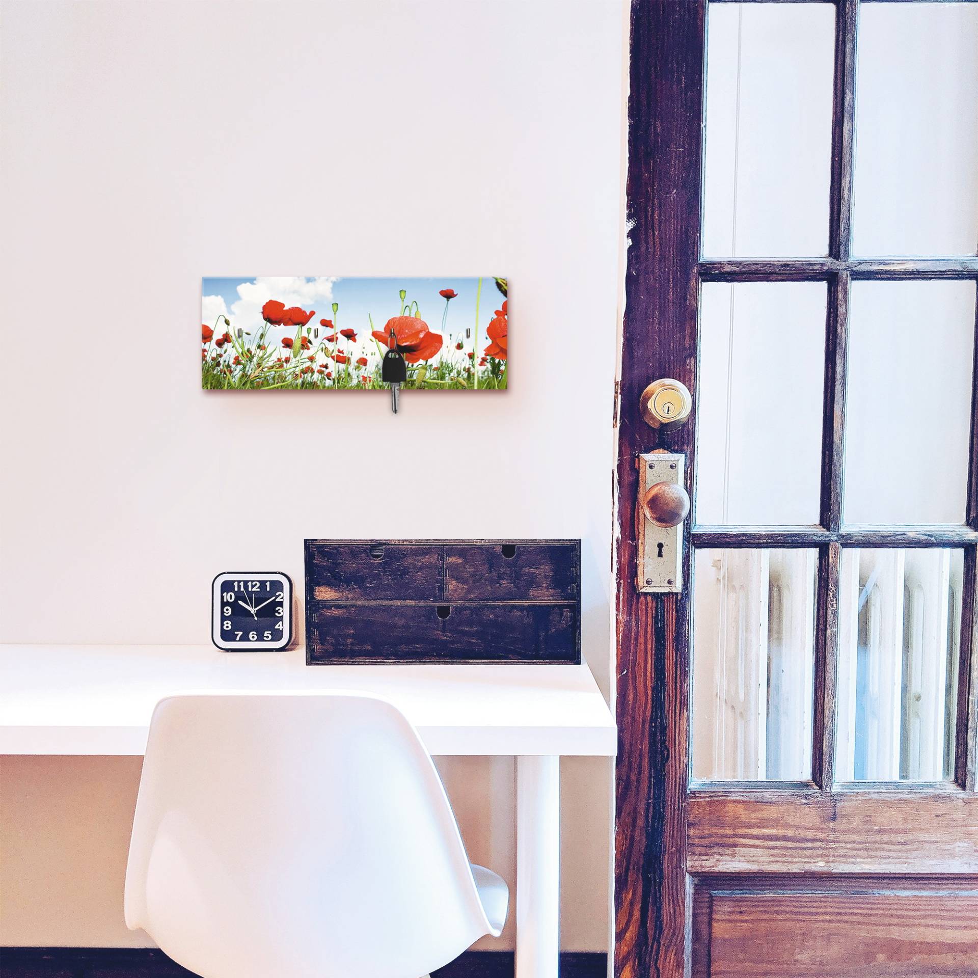 Artland Hakenleiste »Feld mit Mohnblumen unter Himmel«, MDF Artland Hakenleiste »Feld mit Mohnblumen unter Himmel«, MDF von Artland