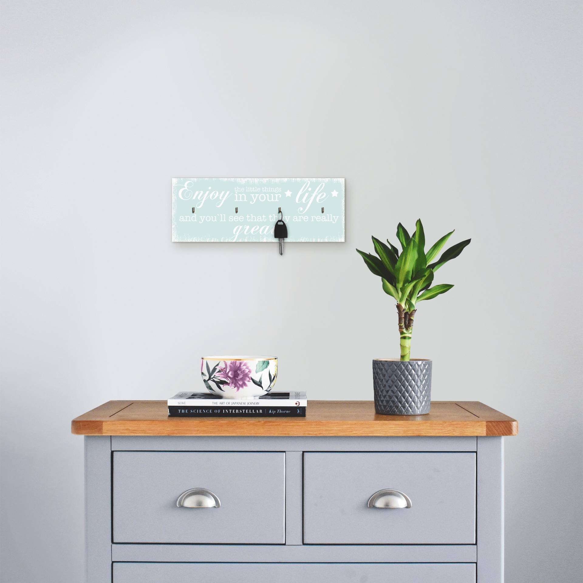 Artland Hakenleiste »Geniesse die kleinen Dinge_mint«, MDF Artland Hakenleiste »Geniesse die kleinen Dinge_mint«, MDF von Artland