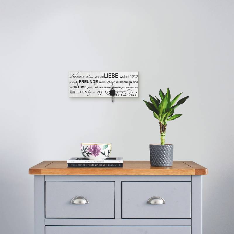 Artland Hakenleiste »Wo die Liebe wohnt«, MDF von Artland