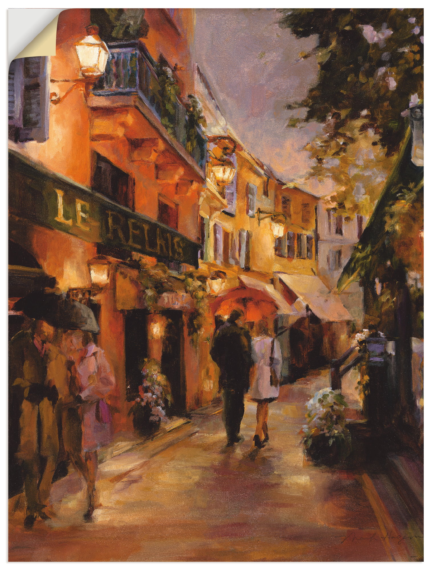 Artland Wandbild »Abend in Paris II«, Frankreich, (1 St.), als Leinwandbild, Poster, Wandaufkleber in verschied. Grössen Artland Wandbild »Abend in Paris II«, Frankreich, (1 St.), als Leinwandbild, Poster, Wandaufkleber in verschied. Grössen von Artland