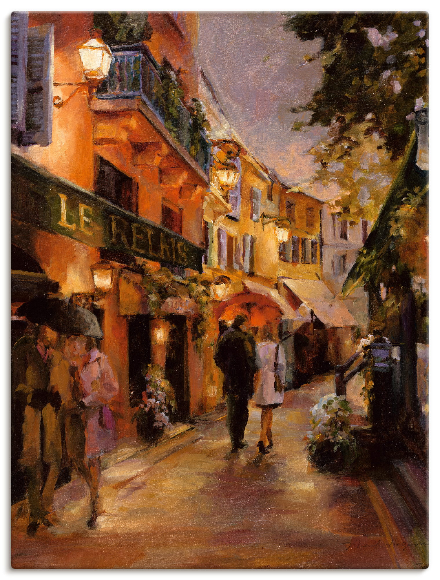 Artland Wandbild »Abend in Paris II«, Frankreich, (1 St.) von Artland