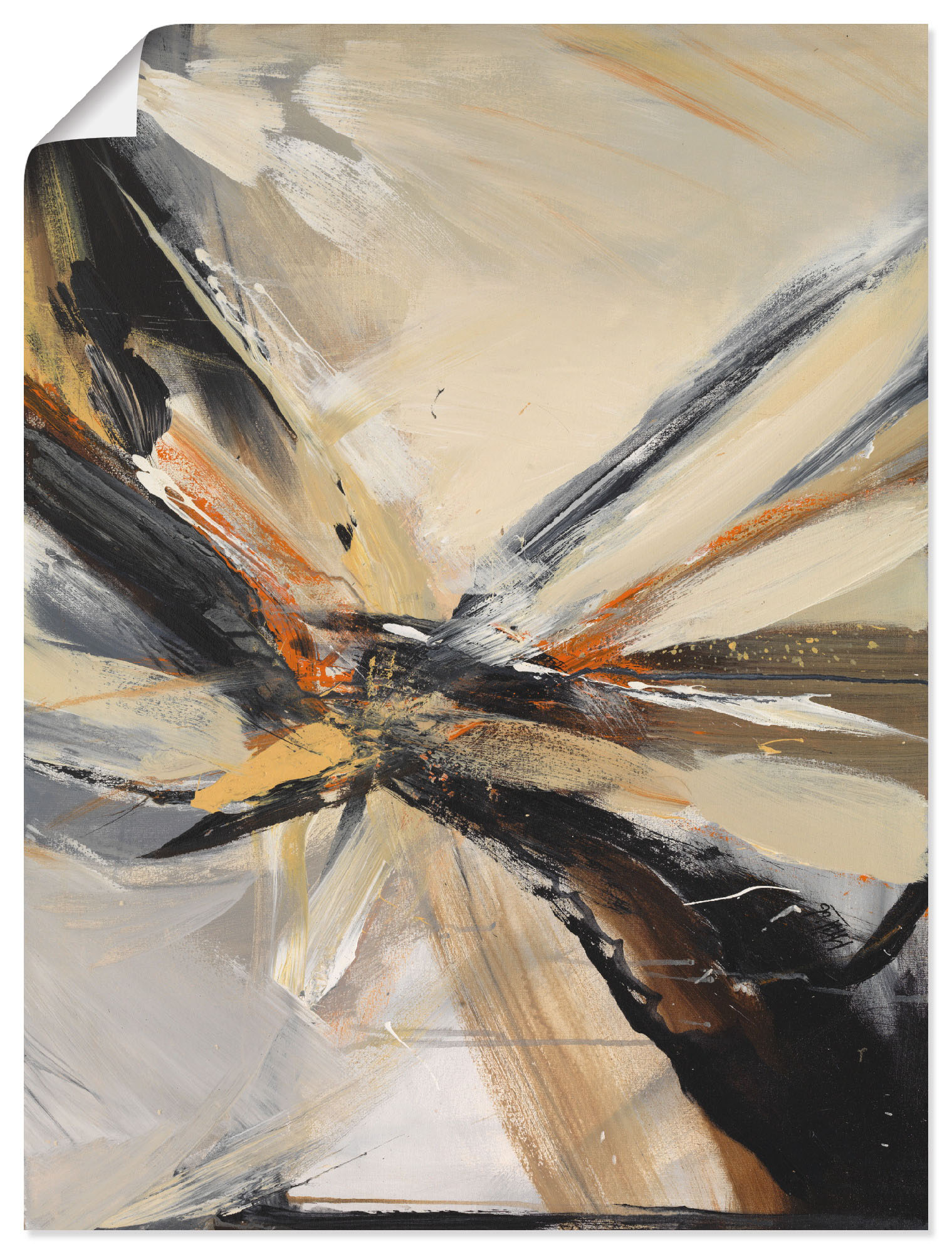 Artland Wandbild »Abstrakt III«, Gegenstandslos, (1 St.), als Leinwandbild, Poster in verschied. Grössen von Artland