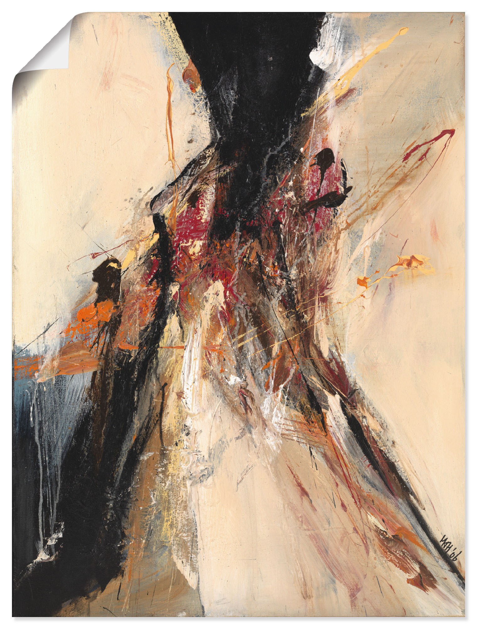 Artland Wandbild »Abstrakt VII«, Gegenstandslos, (1 St.), als Leinwandbild, Poster in verschied. Grössen von Artland