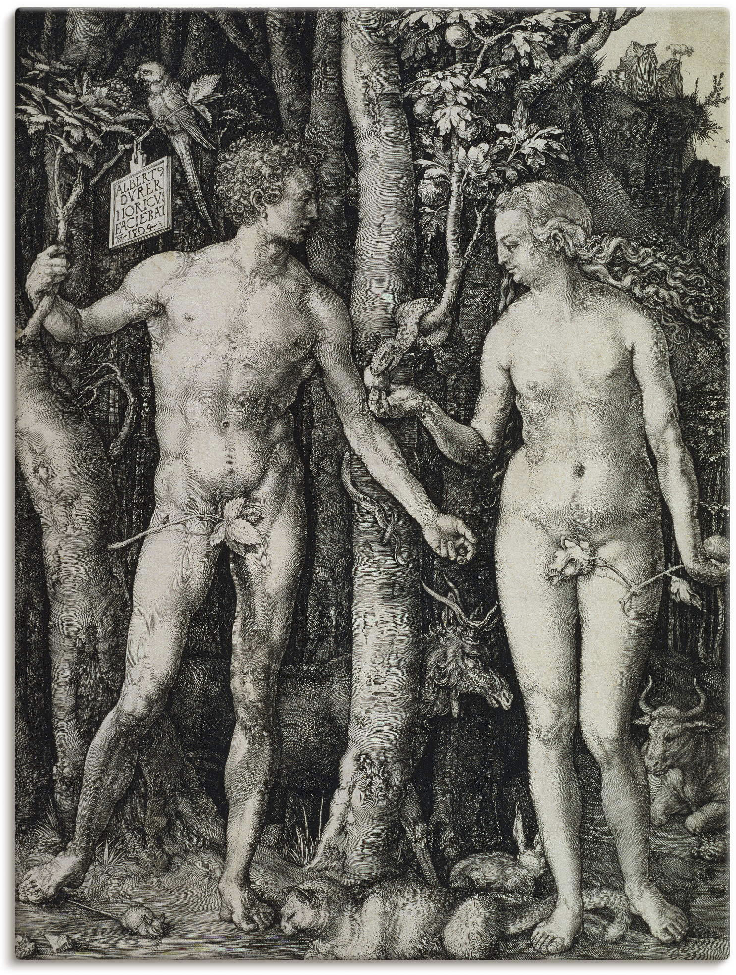 Artland Wandbild »Adam und Eva. 1504«, Religion, (1 St.) von Artland